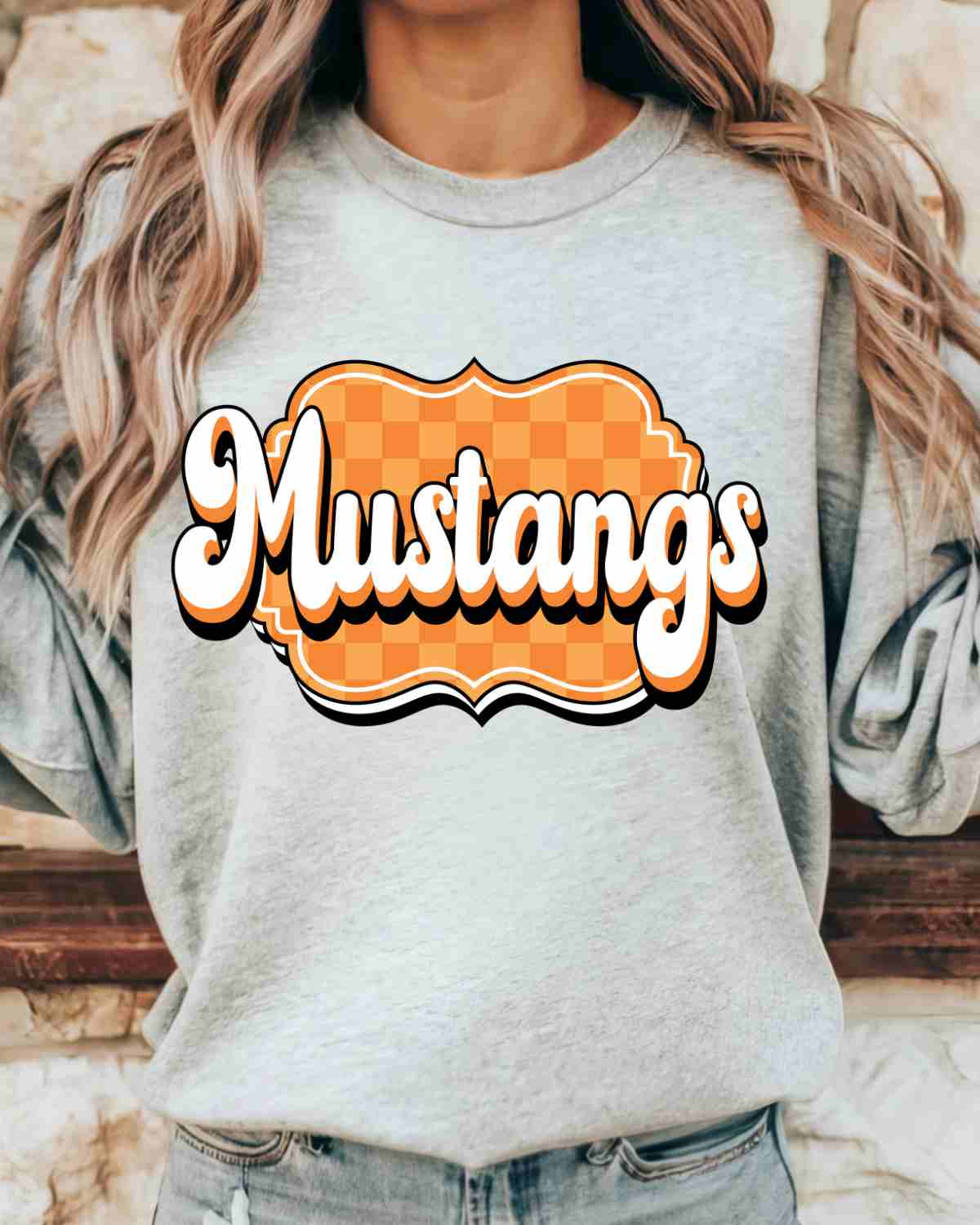 Mustangs Retro Bracket DTF Transfer