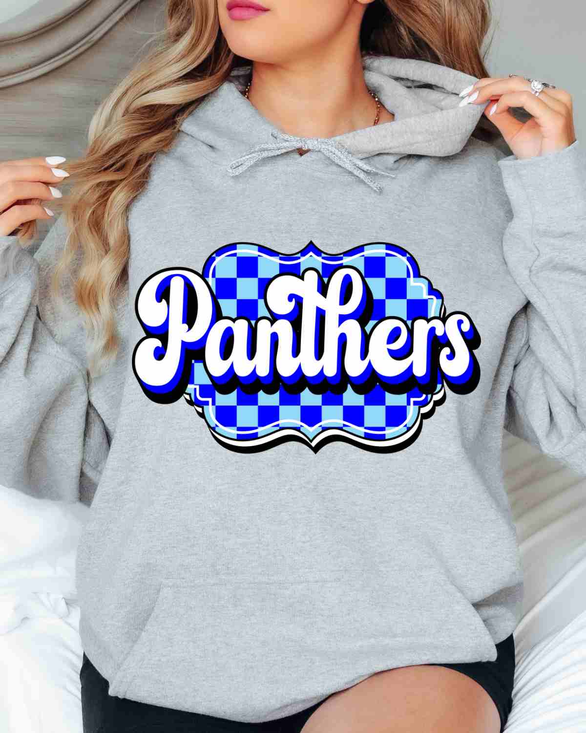 Panthers Retro Bracket DTF Transfer