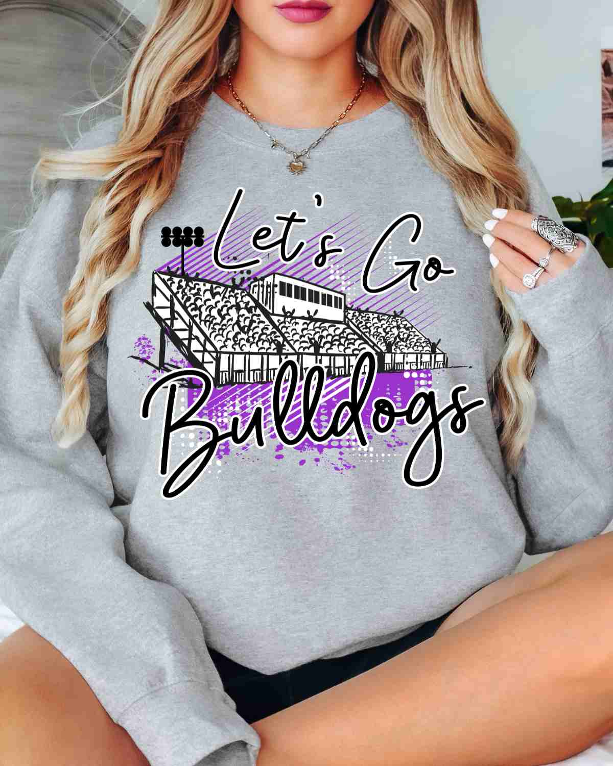 Let's Go Bulldogs Stadium DTF Transfer