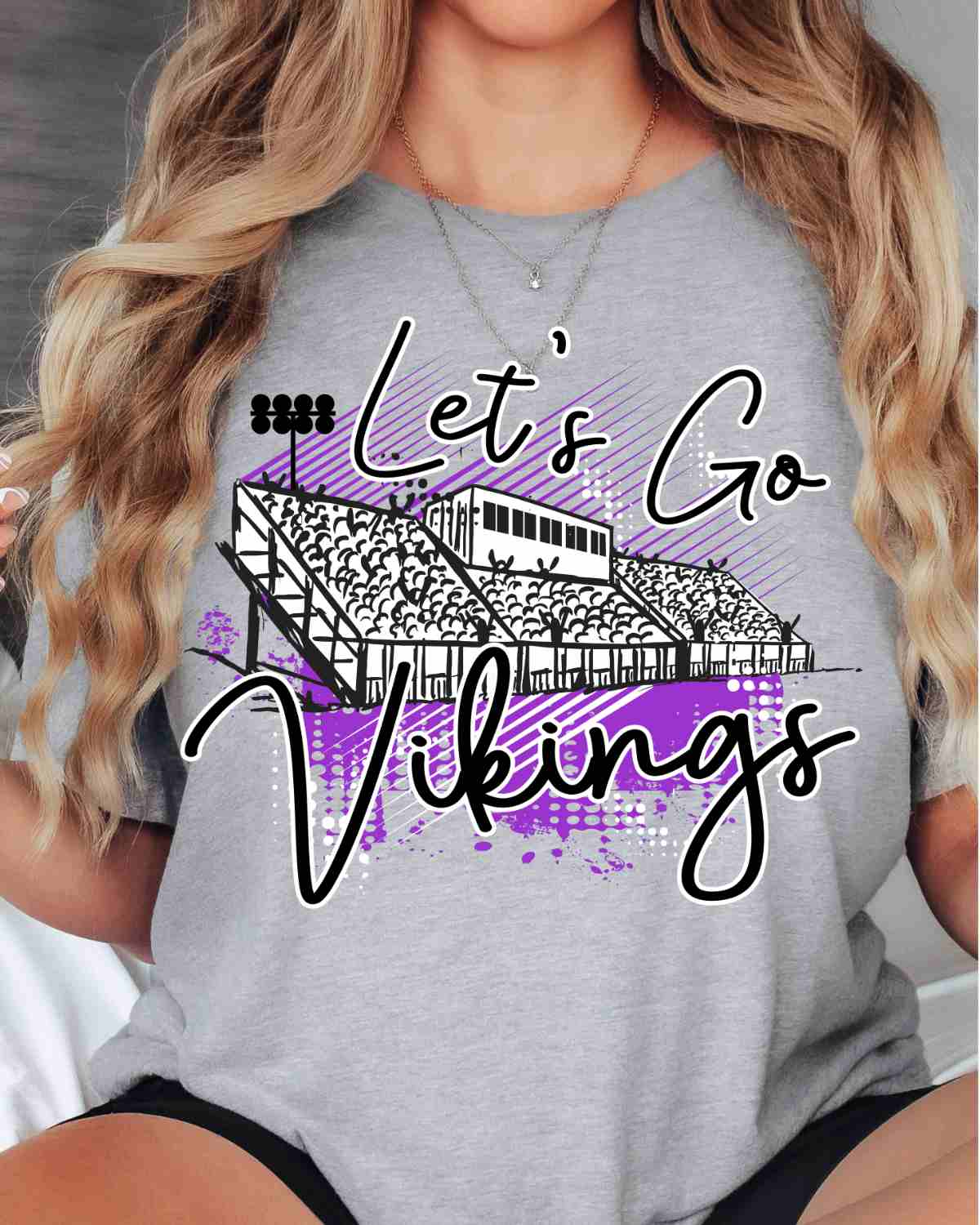 Let's Go Vikings Stadium DTF Transfer