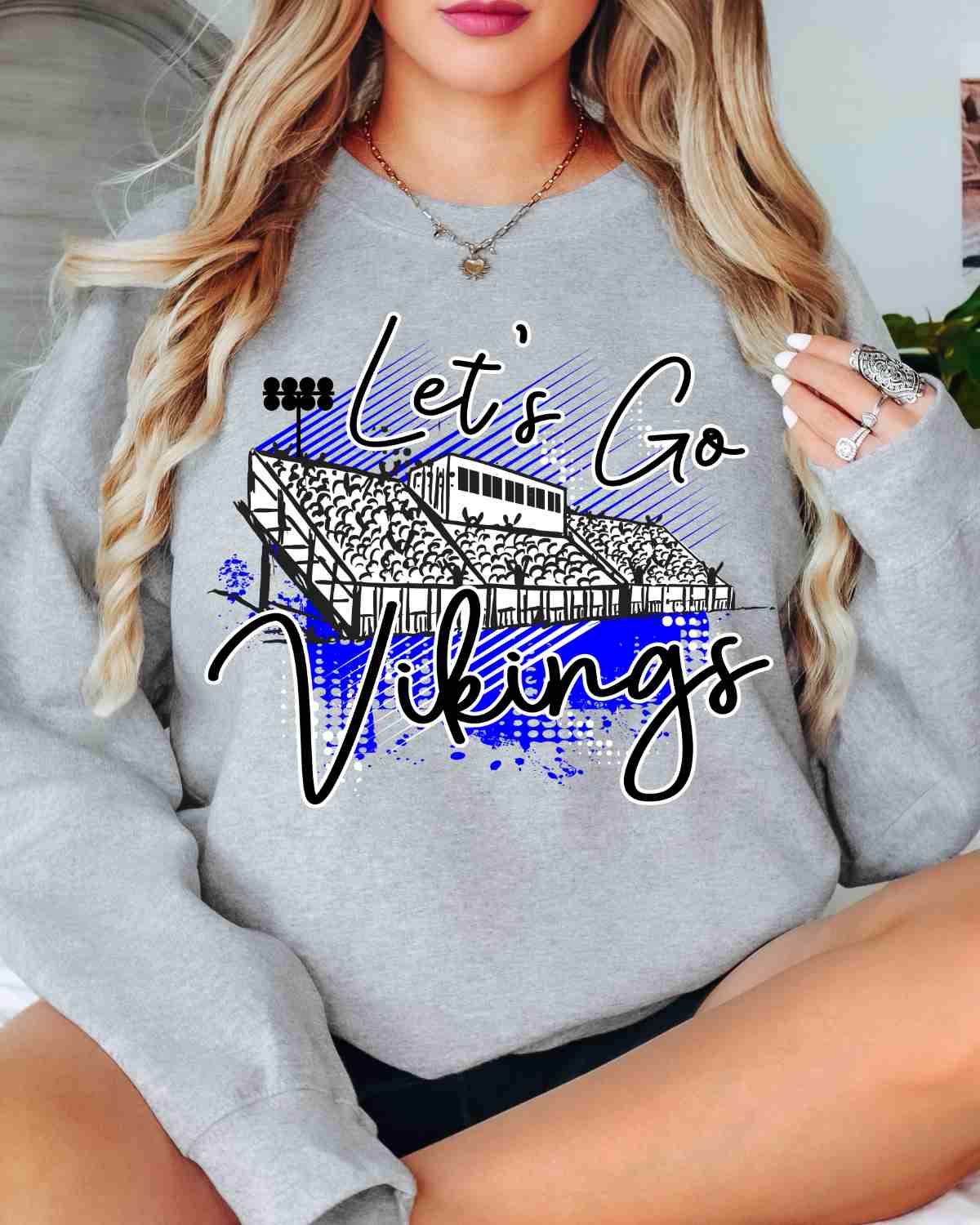 Let's Go Vikings Stadium DTF Transfer