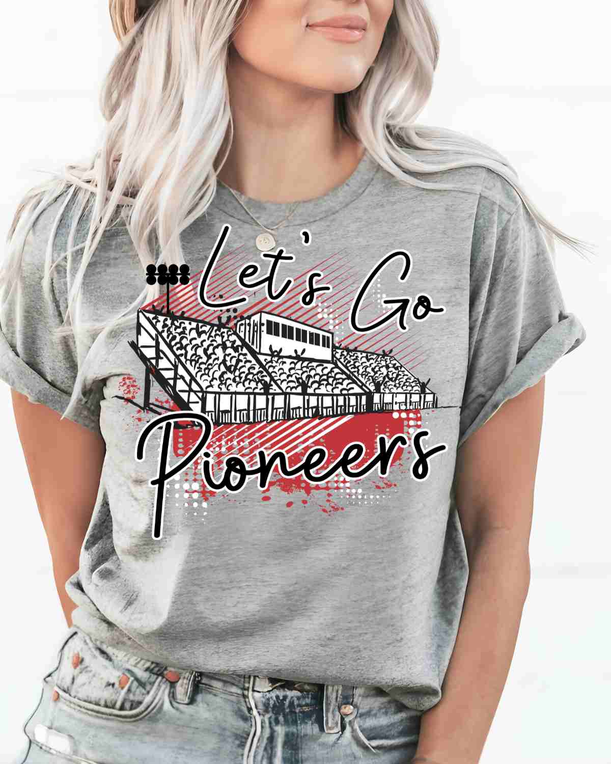 Let's Go Pioneers Stadium DTF Transfer