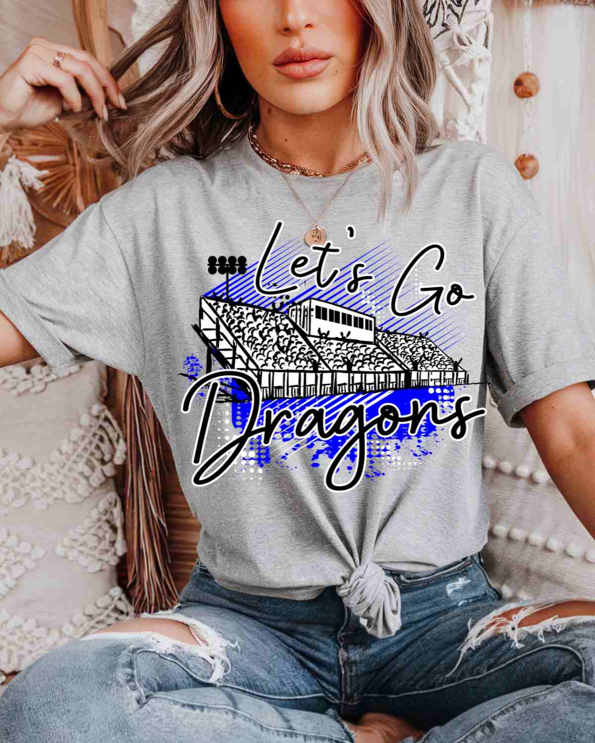 Let's Go Dragons Stadium DTF Transfer