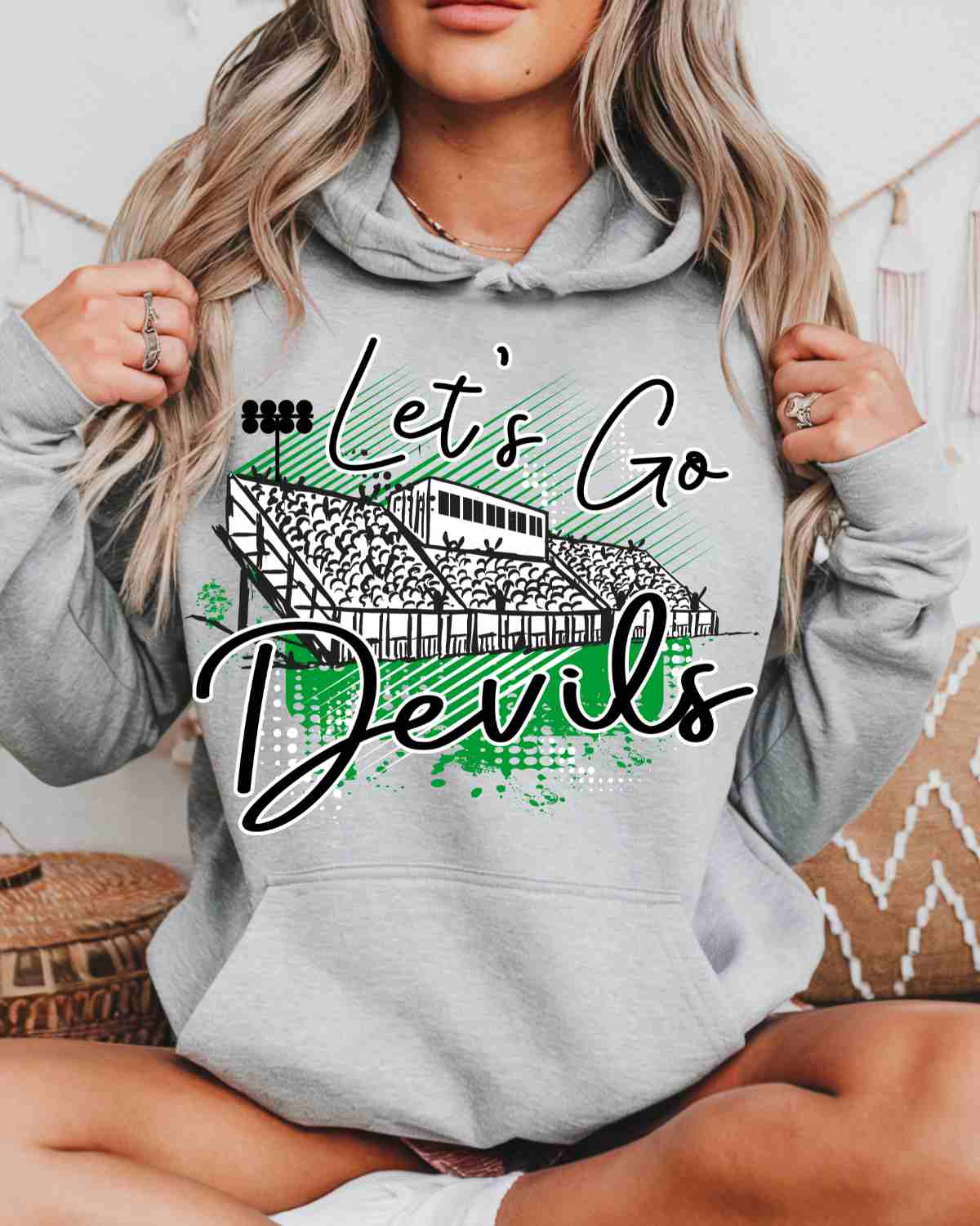 Let's Go Devils Stadium DTF Transfer