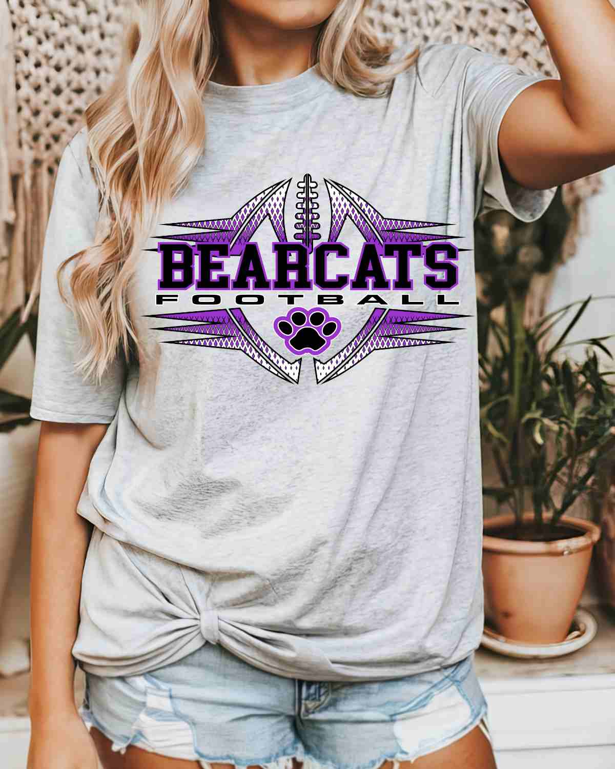 Bearcats Football Halftone DTF Transfer