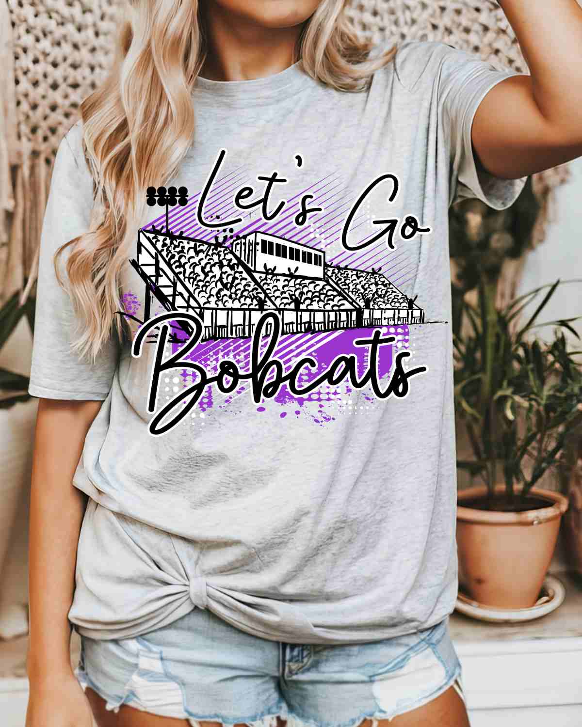 Let's Go Bobcats Stadium DTF Transfer