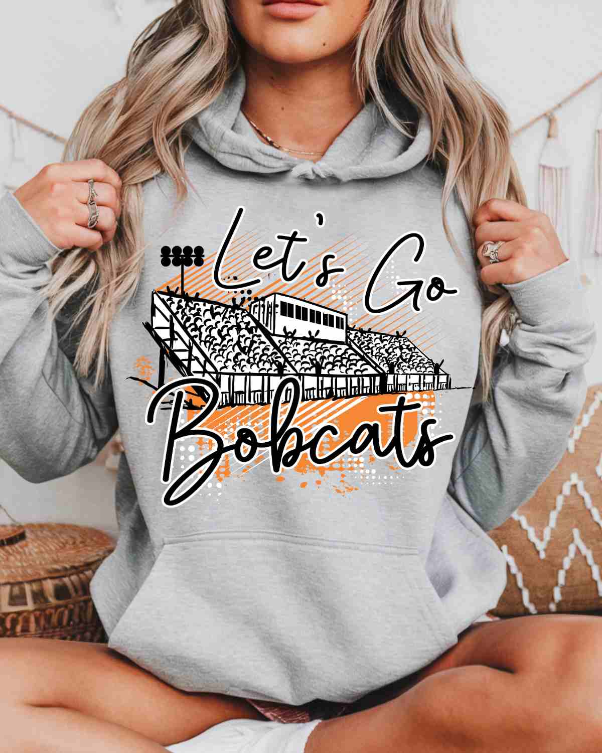 Let's Go Bobcats Stadium DTF Transfer