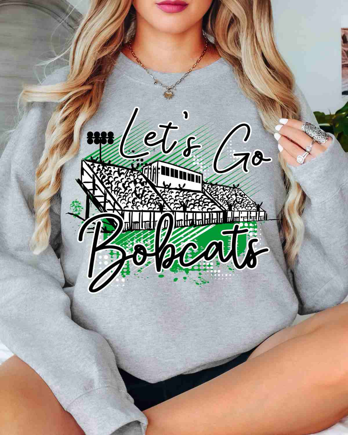 Let's Go Bobcats Stadium DTF Transfer