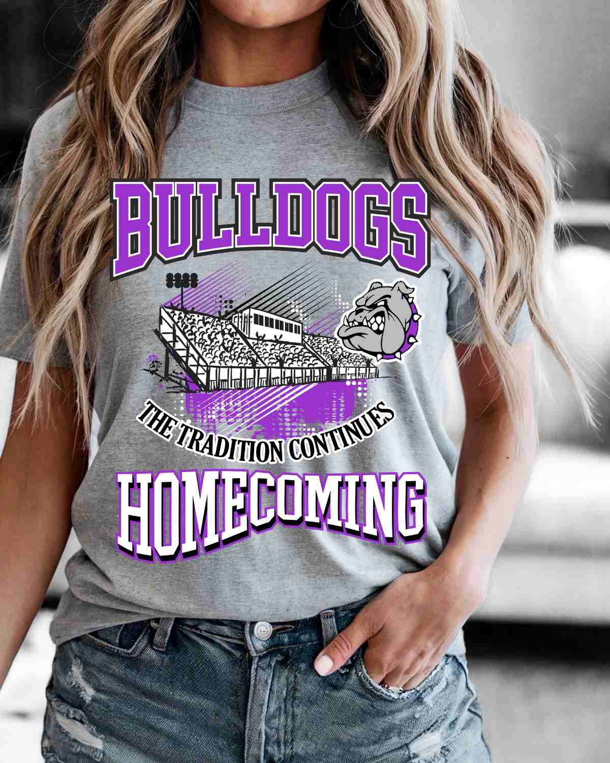 Bulldogs Homecoming Tradition DTF Transfer