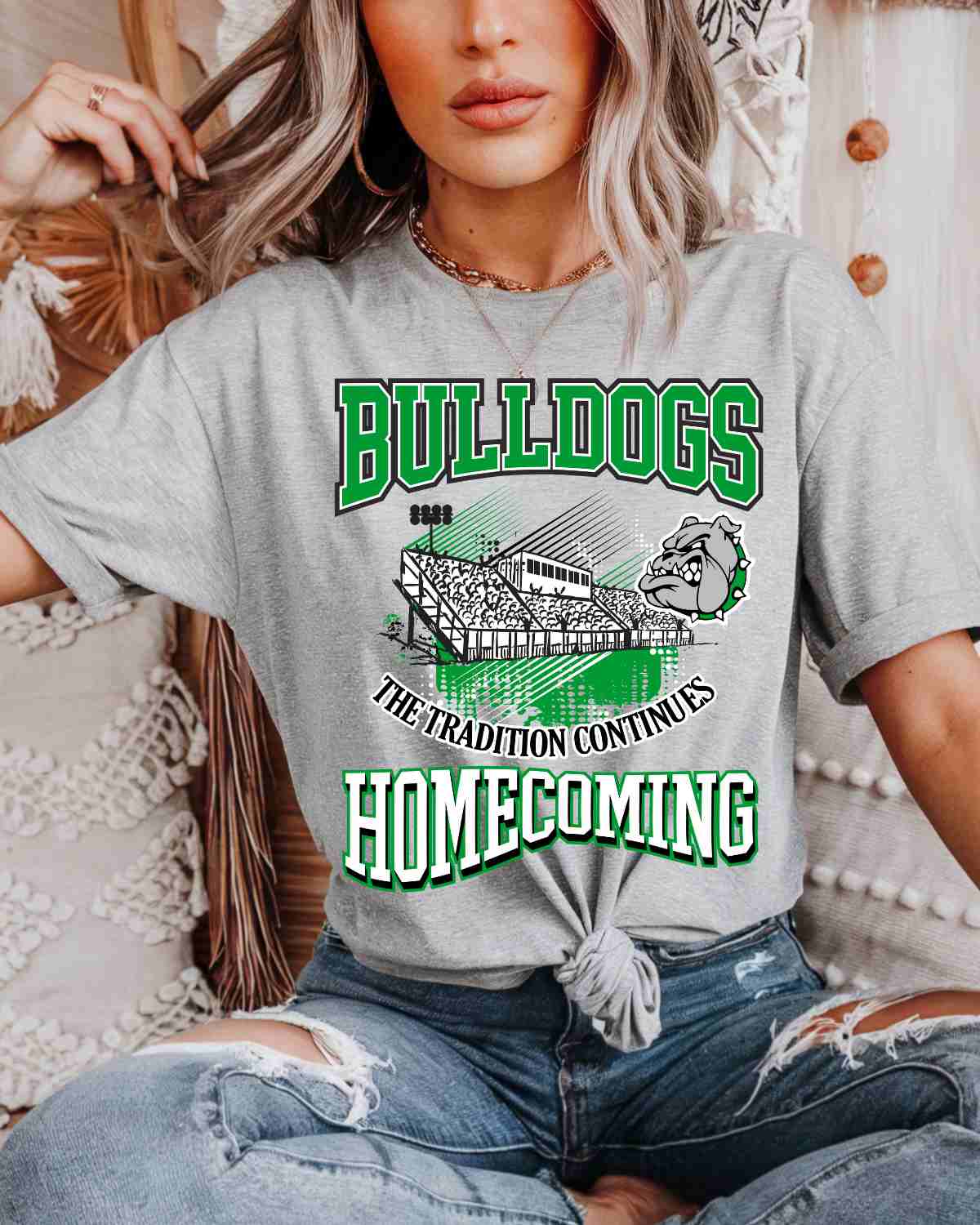 Bulldogs Homecoming Tradition DTF Transfer