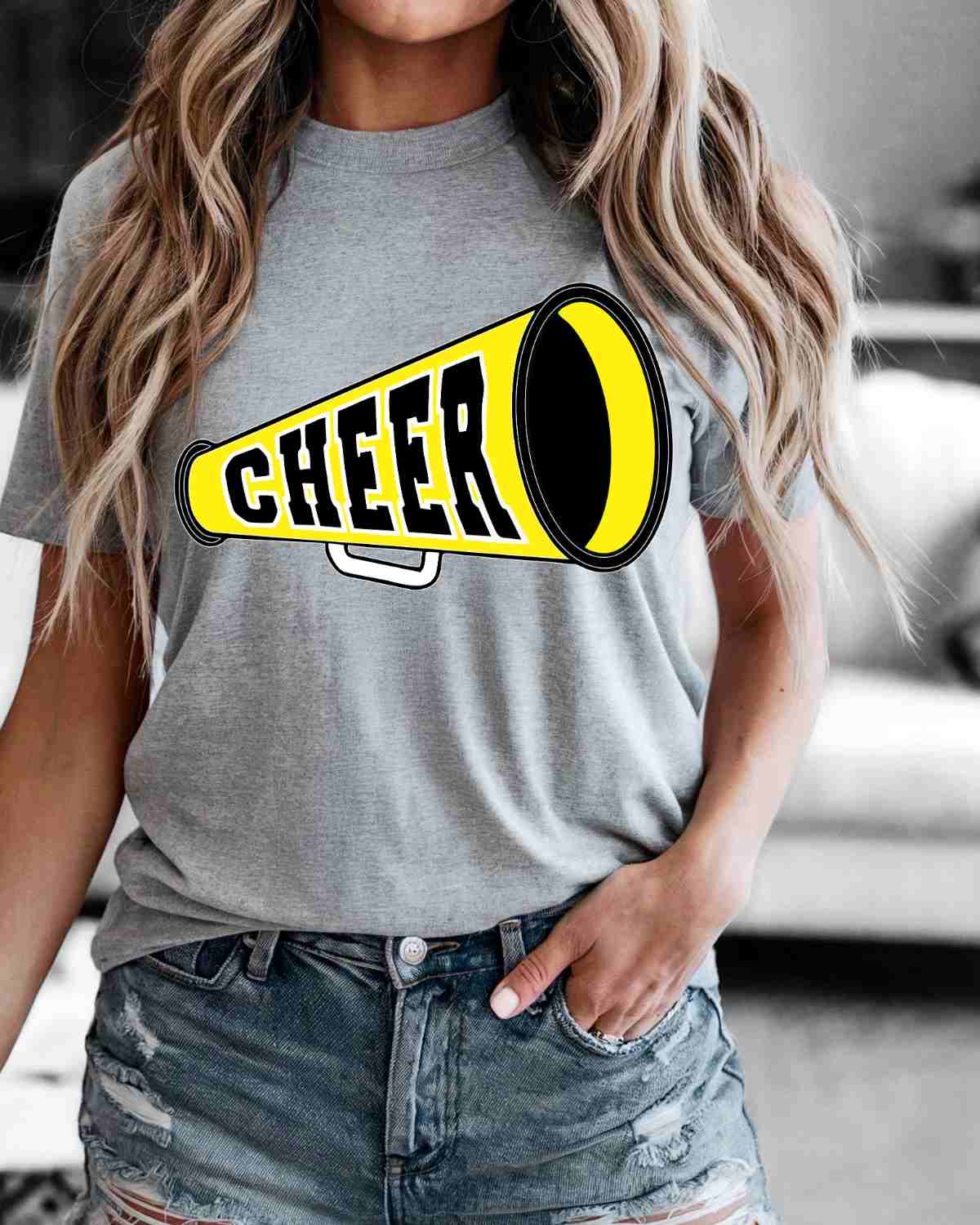 Cheer Megaphone DTF Transfer