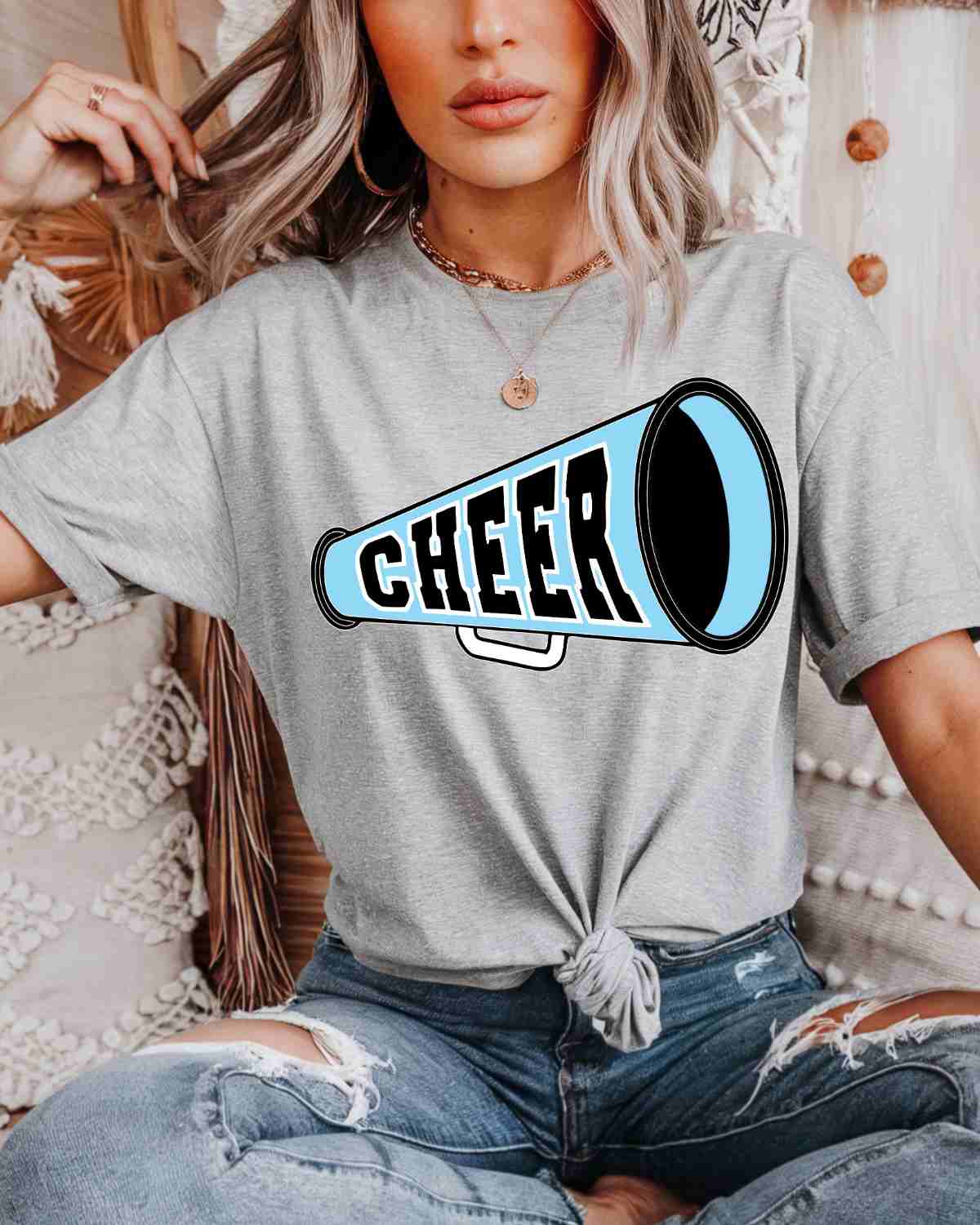 Cheer Megaphone DTF Transfer