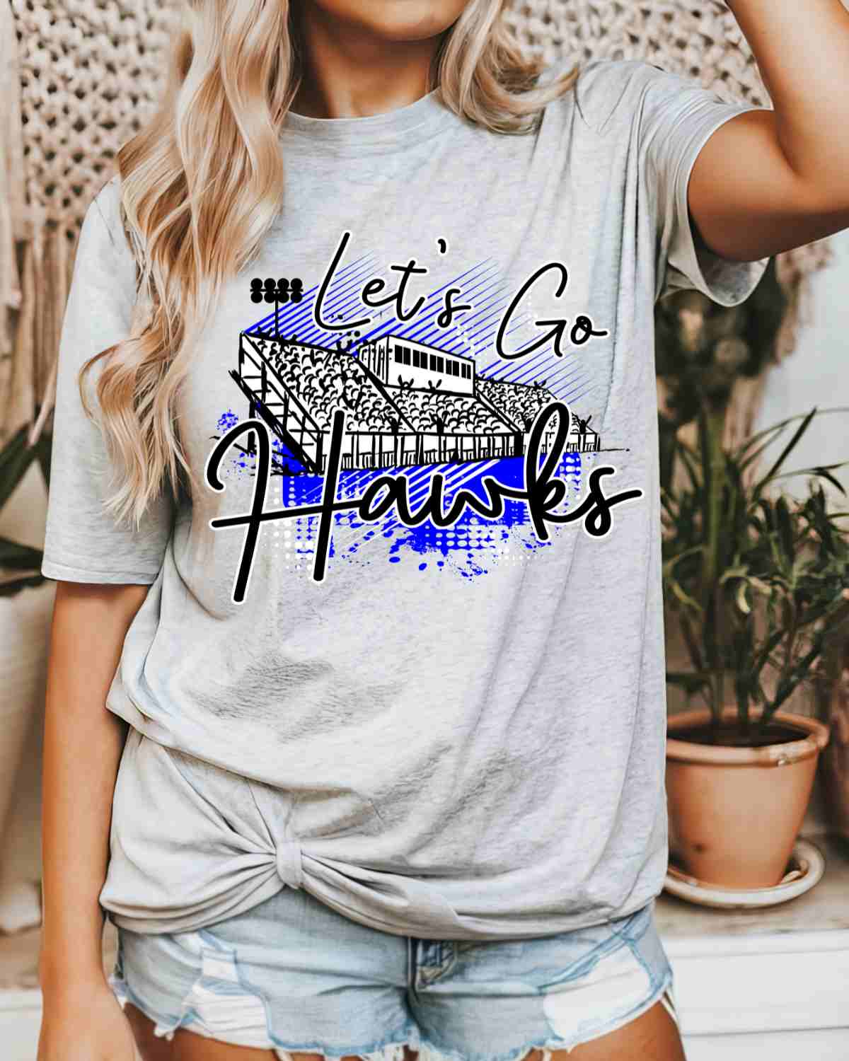 Let's Go Hawks Stadium DTF Transfer