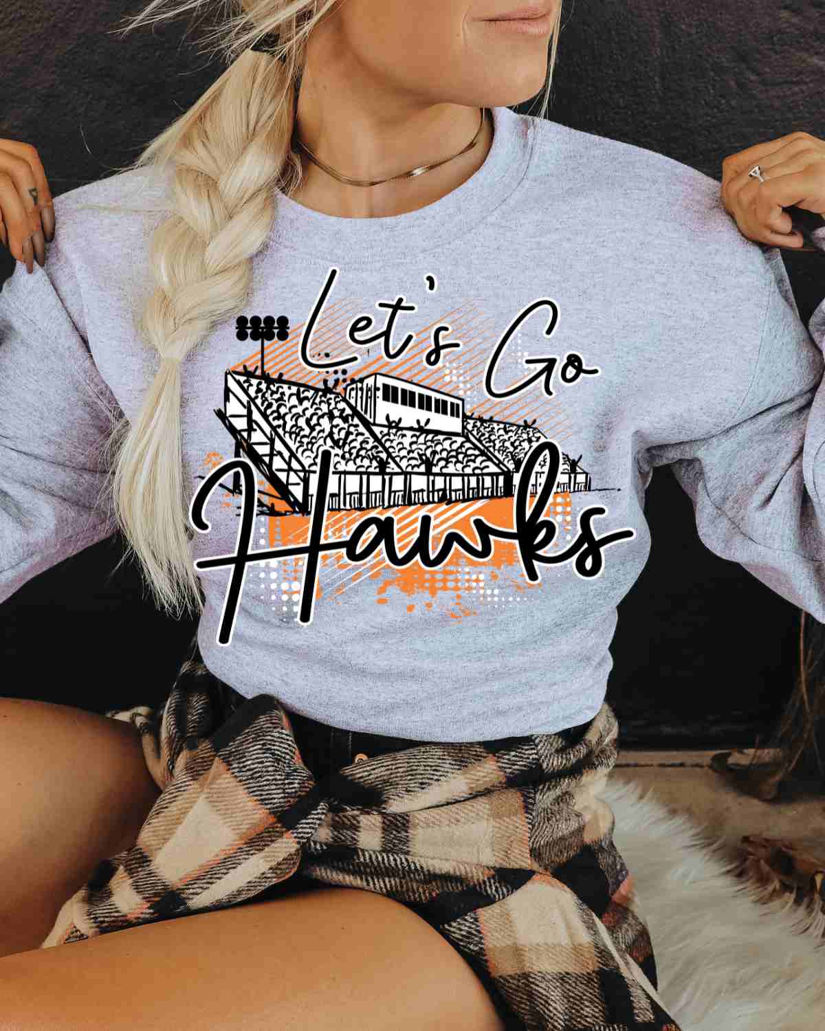 Let's Go Hawks Stadium DTF Transfer