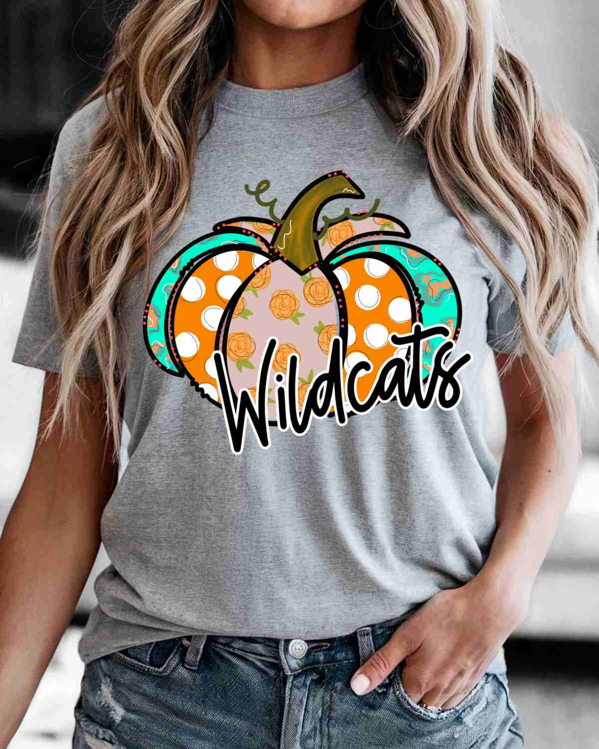 Custom Name Pumpkin Pattern DTF Transfer