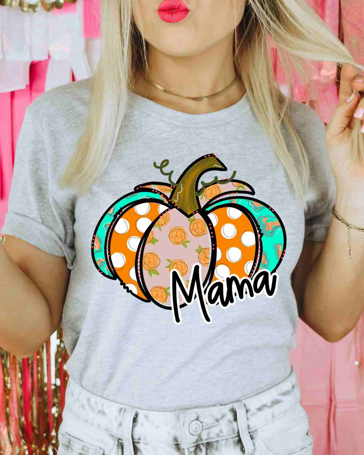 Custom Name Pumpkin Pattern DTF Transfer