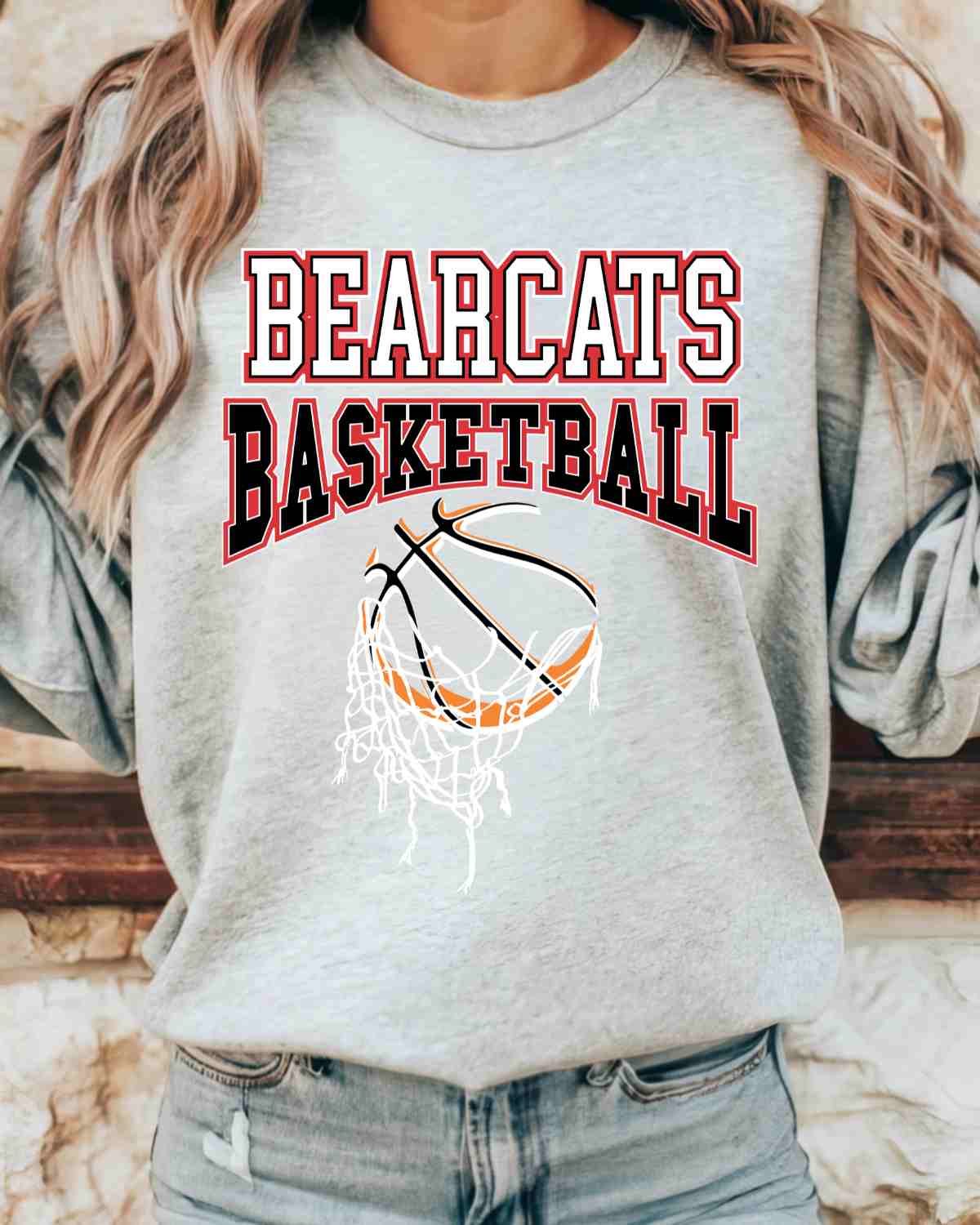 Bearcats Basketball Hanging Net DTF Transfer
