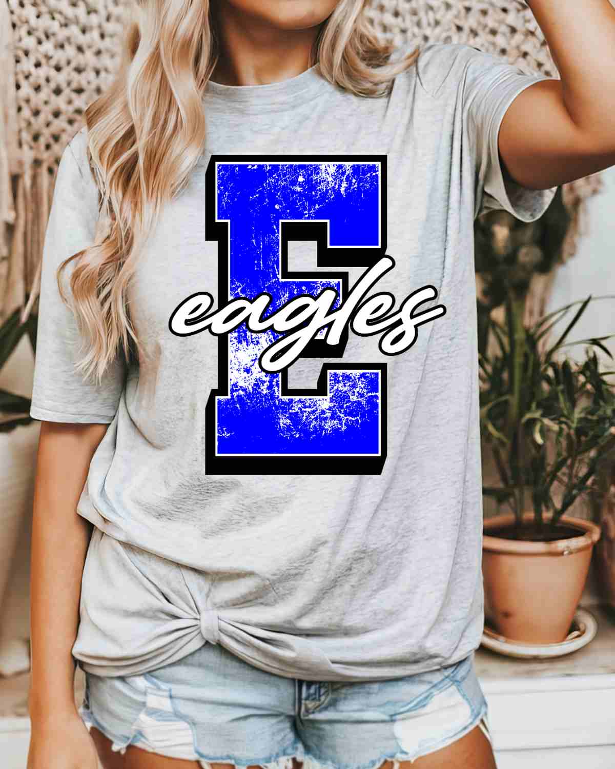 Eagles Distressed Letter DTF Transfer