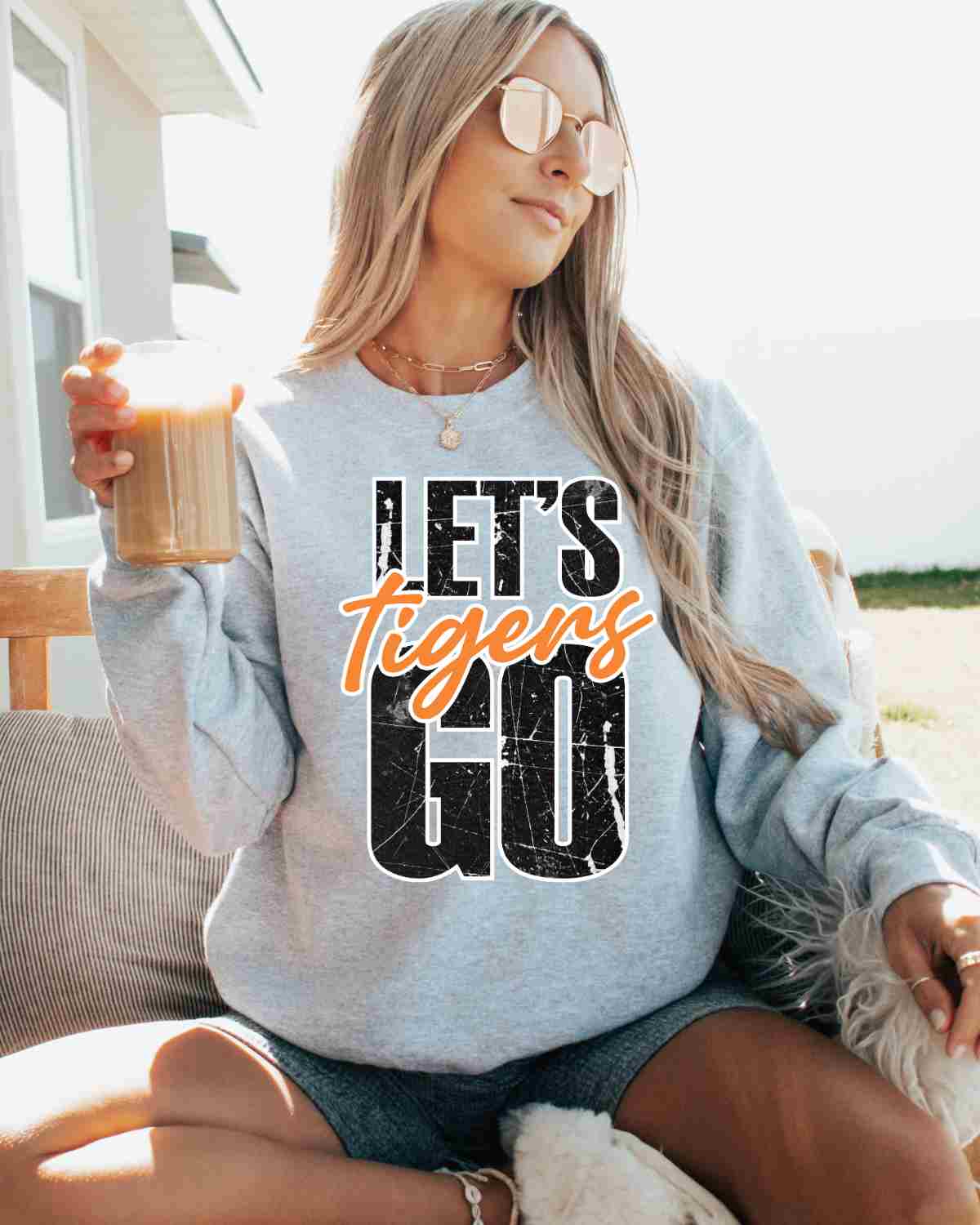 Let's Go Tigers DTF Transfer