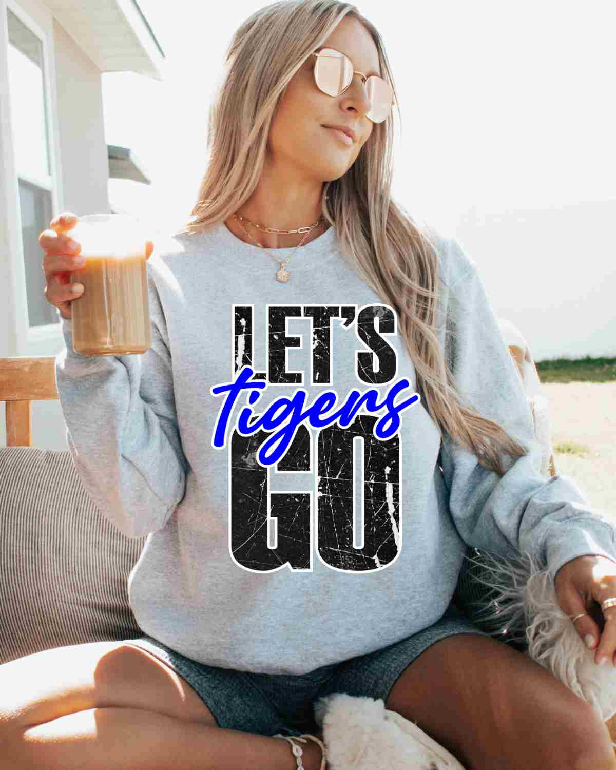 Let's Go Tigers DTF Transfer