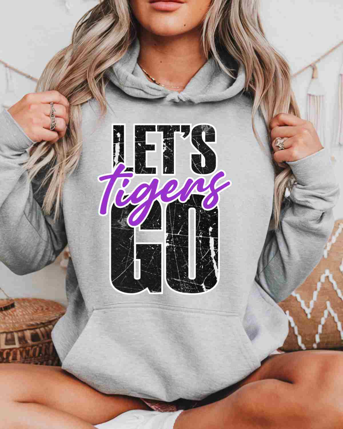 Let's Go Tigers DTF Transfer