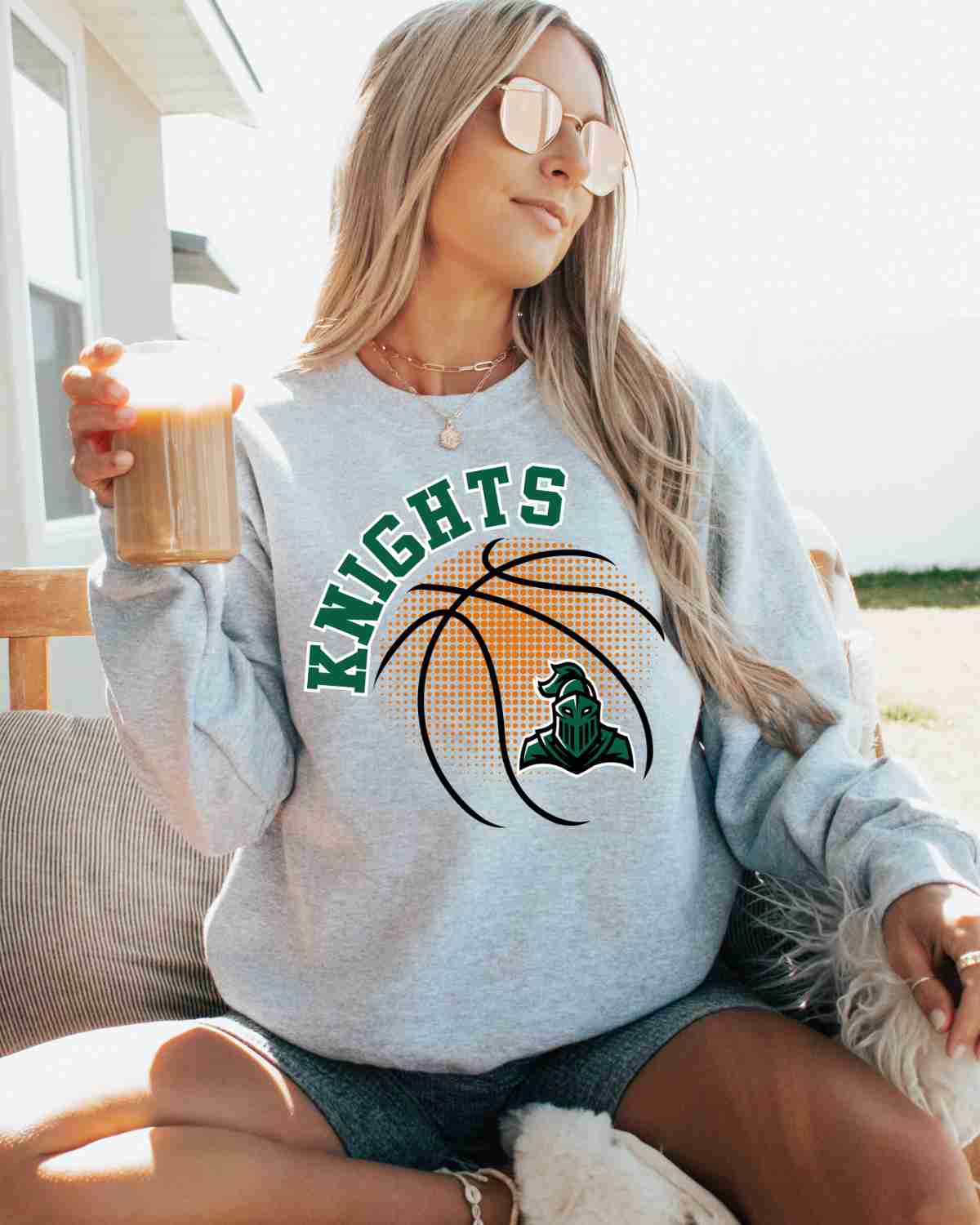 Knights Basketball Halftone DTF Transfer