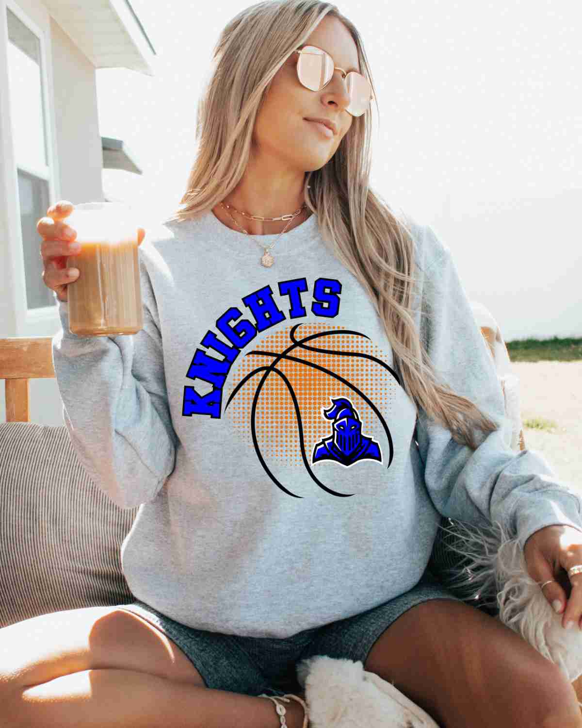 Knights Basketball Halftone DTF Transfer