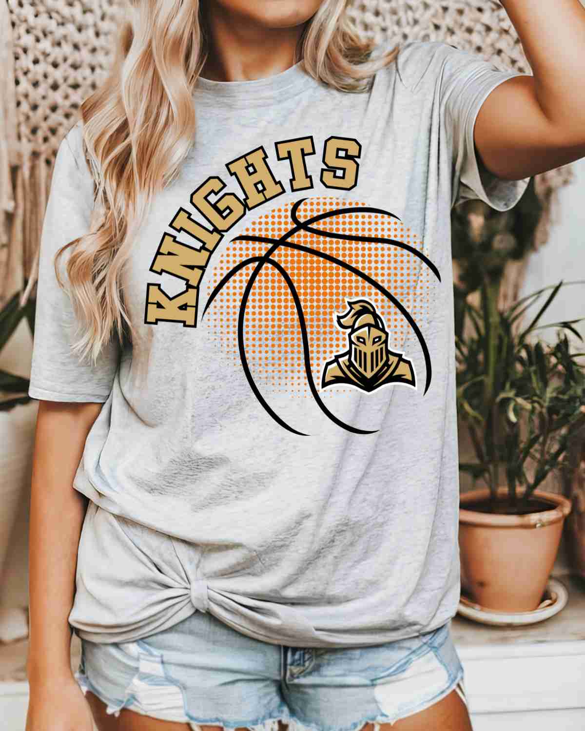 Knights Basketball Halftone DTF Transfer