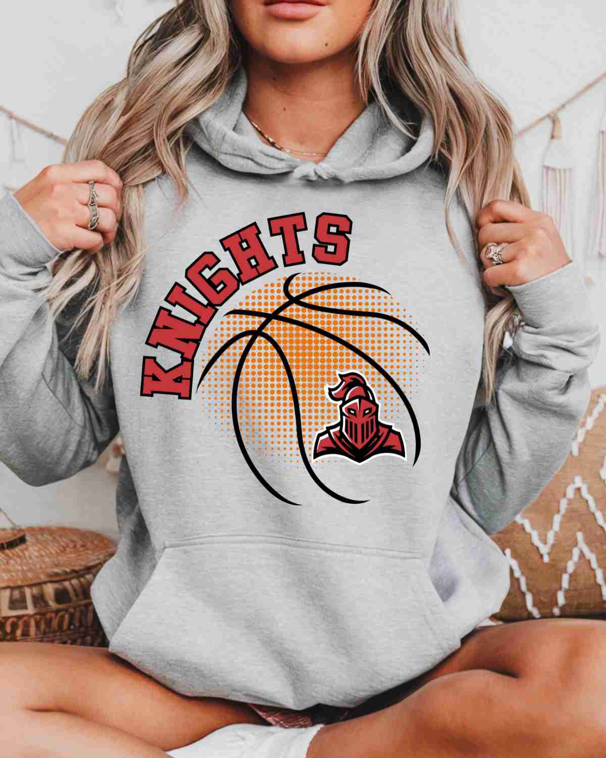 Knights Basketball Halftone DTF Transfer