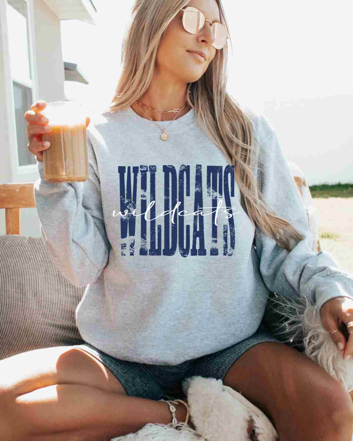 Wildcats Distressed DTF Transfer