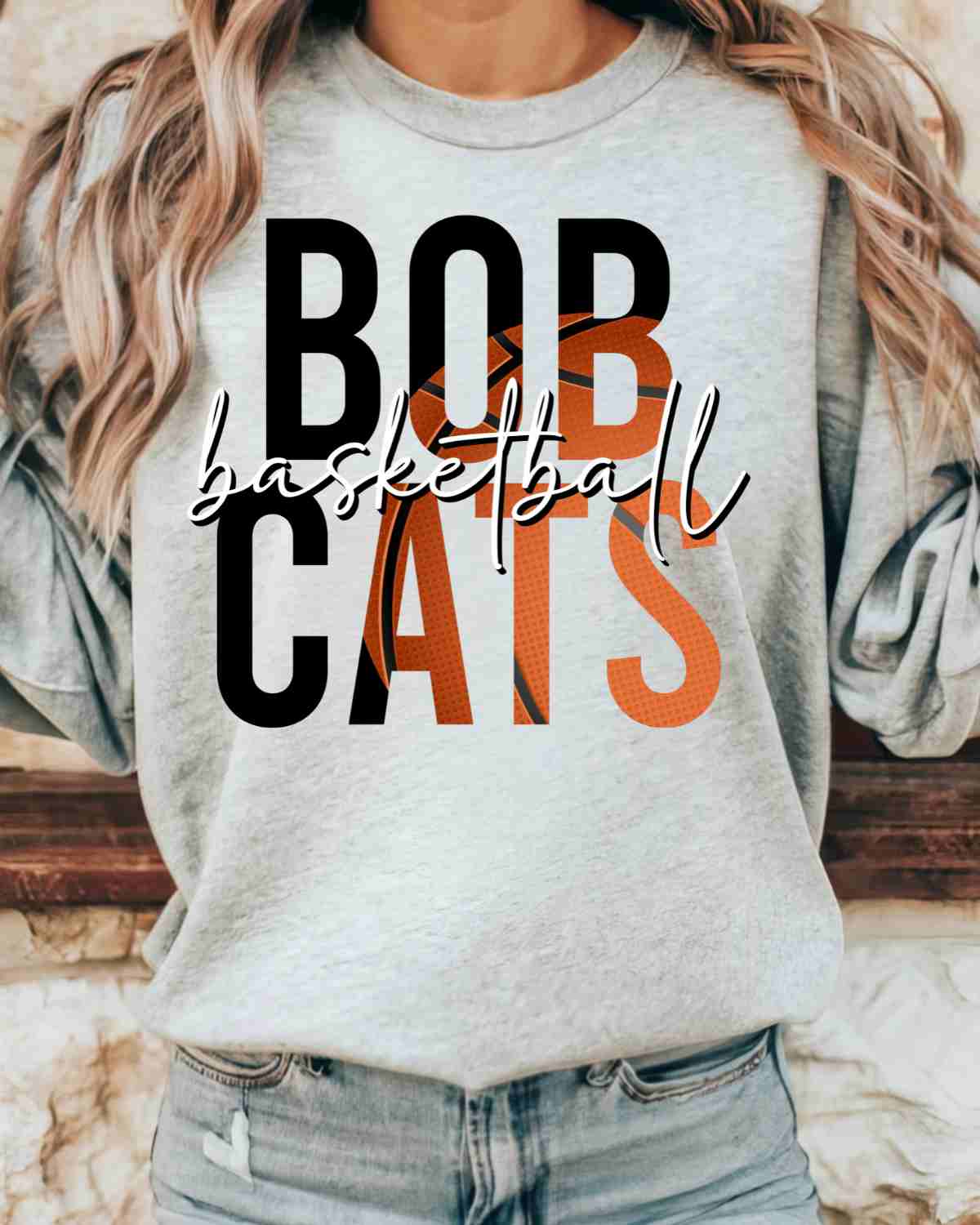 Bobcats Basketball Lettering DTF Transfer