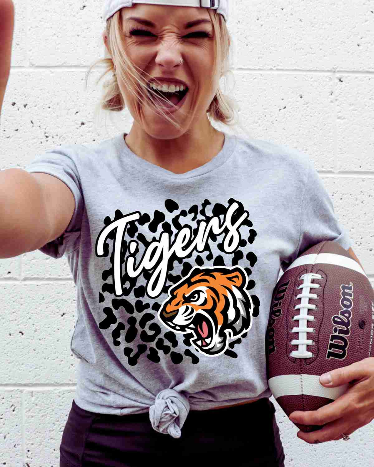 Tigers Leopard Print Head DTF Transfer