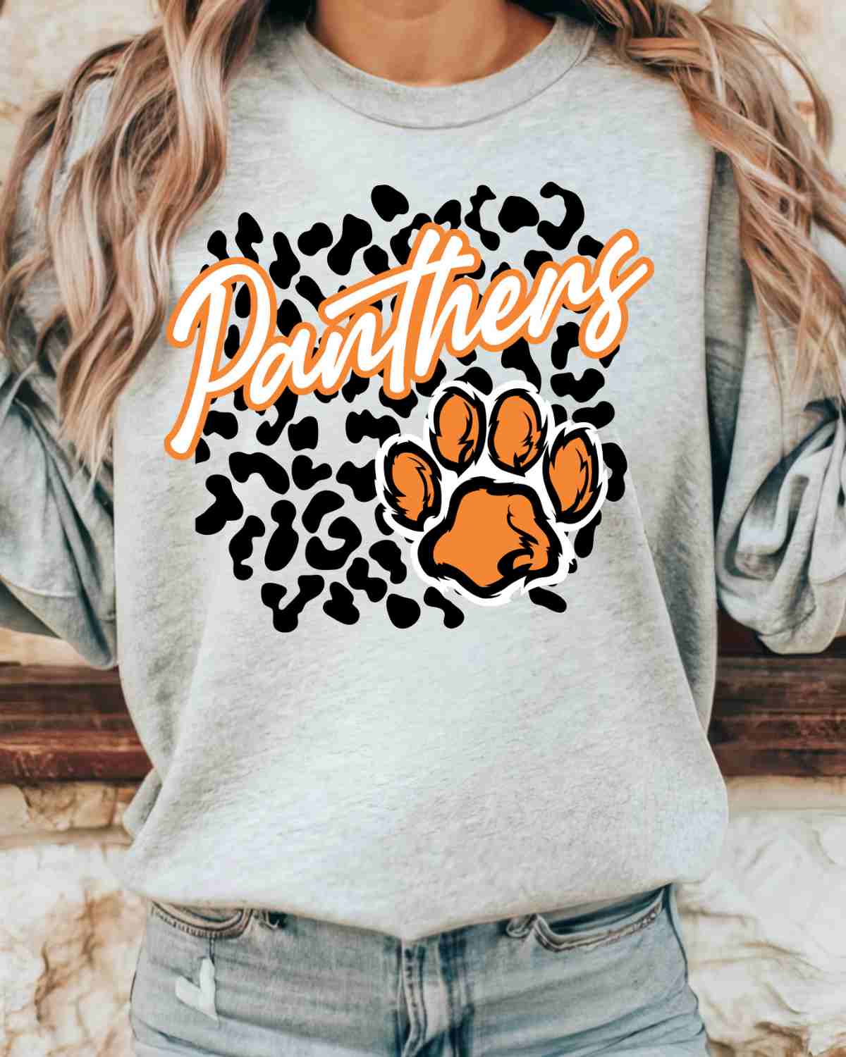 Panthers Leopard Print Paw DTF Transfer