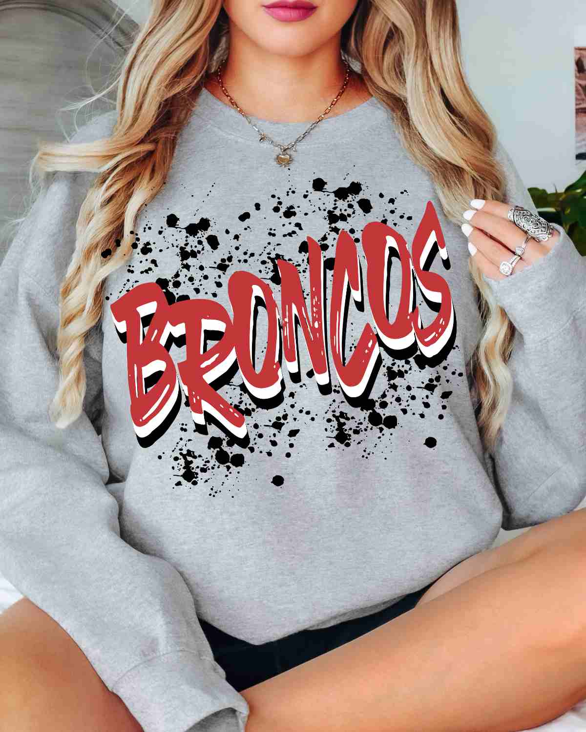 Broncos Brushstroke DTF Transfer