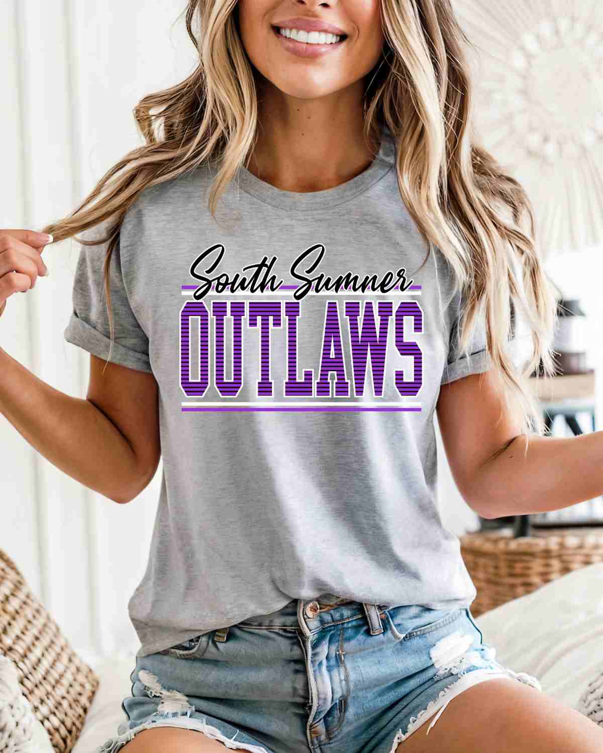 South Sumner Outlaws Stripes DTF Transfer