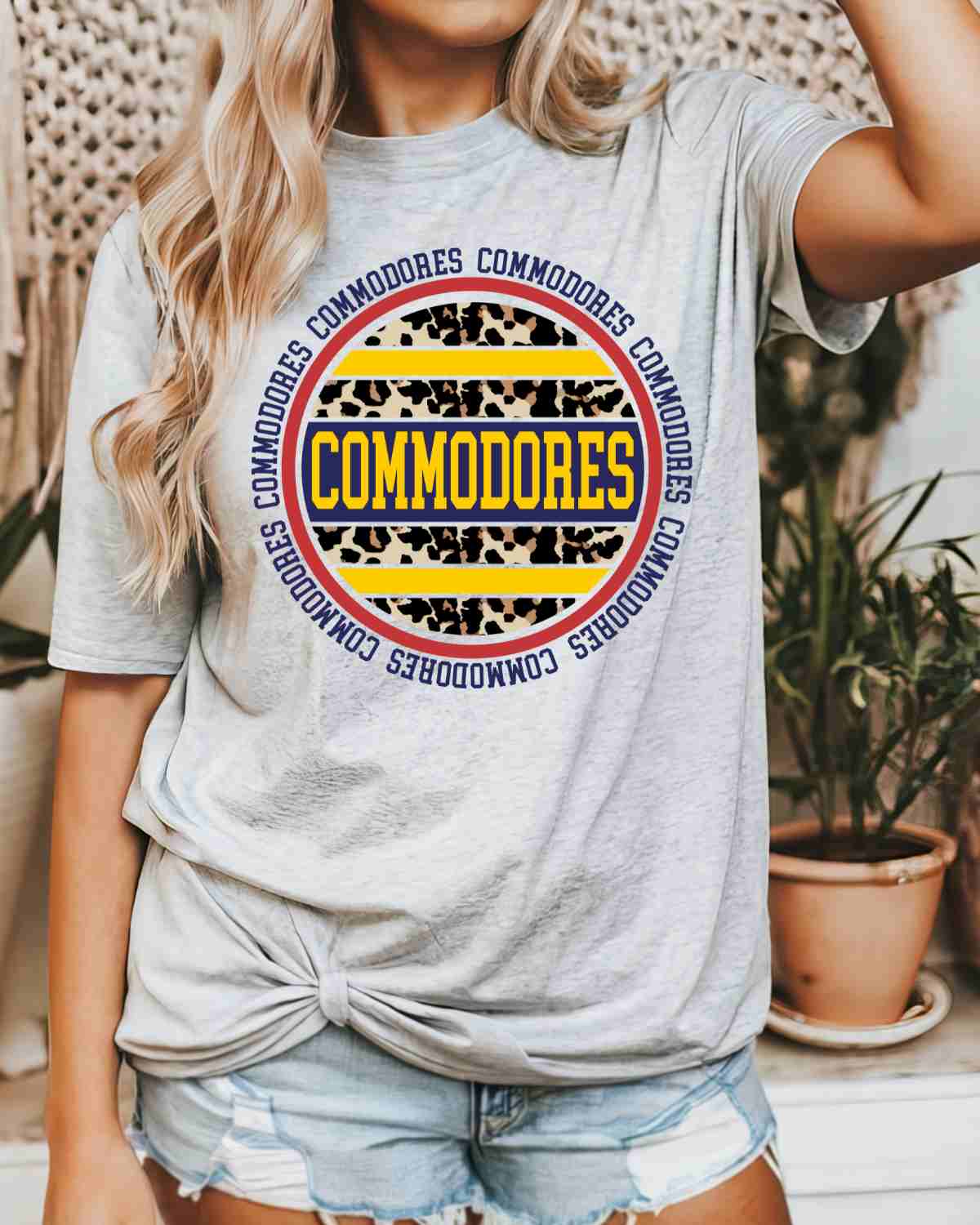 Commodores Leopard Circle DTF Transfer