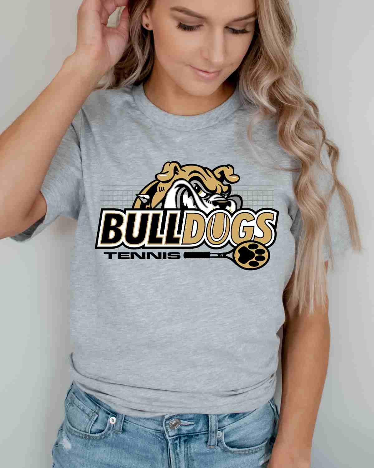 Bulldogs Tennis Peaking DTF Transfer - Rustic Grace Heat Transfer Company