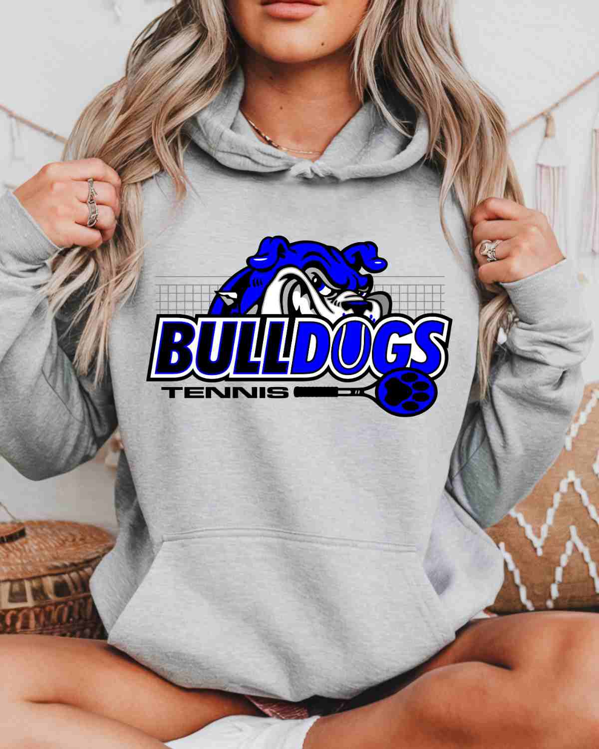Bulldogs Tennis Peaking DTF Transfer - Rustic Grace Heat Transfer Company