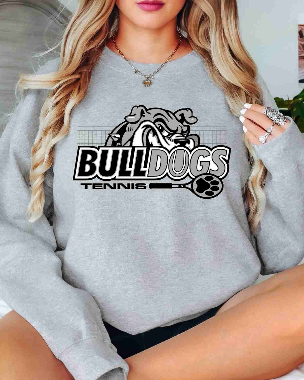 Bulldogs Tennis Peaking DTF Transfer - Rustic Grace Heat Transfer Company