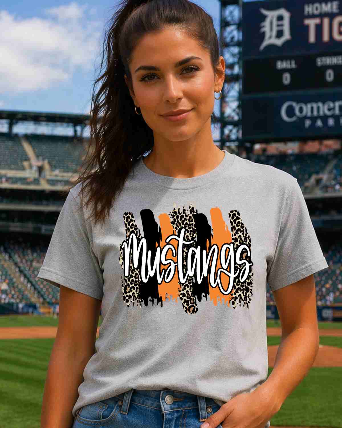 Mustangs Swash DTF Transfer - Rustic Grace Heat Transfer Company