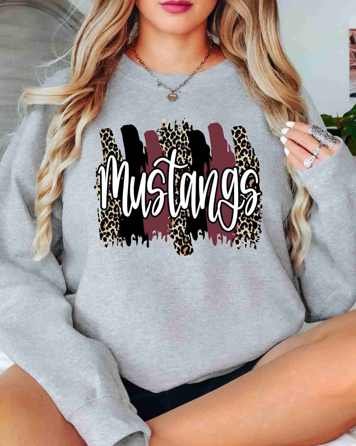 Mustangs Swash DTF Transfer - Rustic Grace Heat Transfer Company