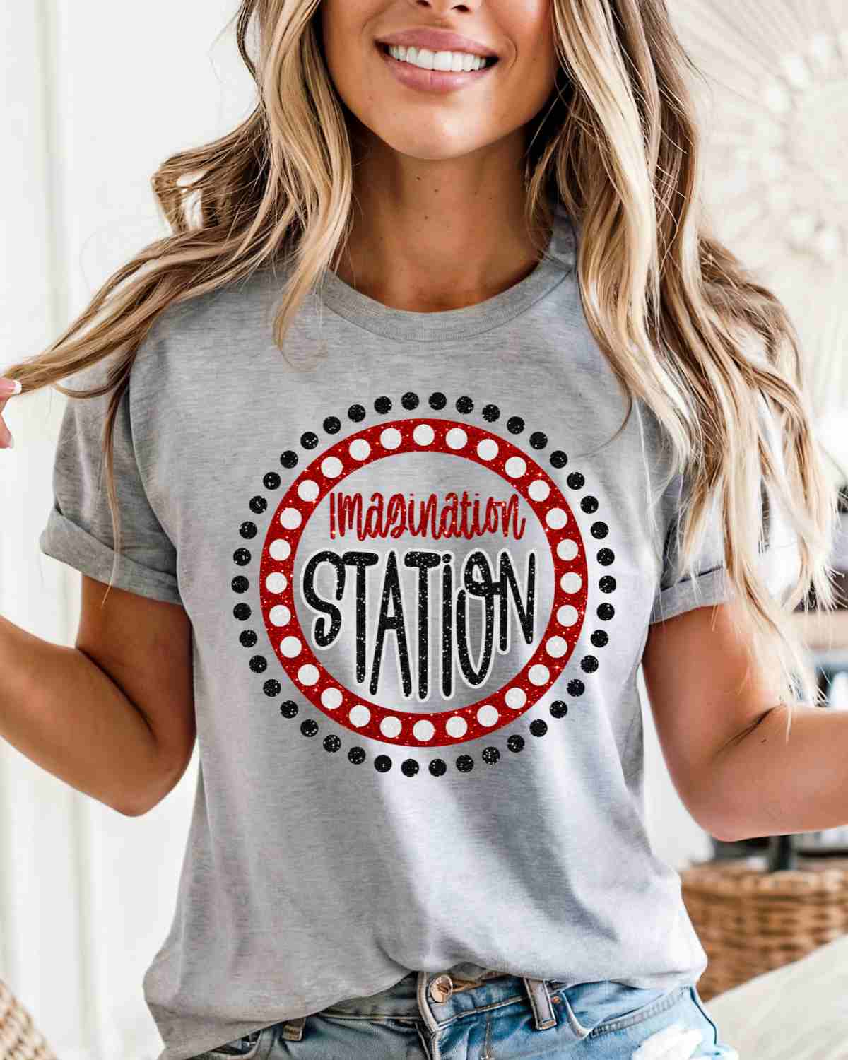 Imagination Station Spirit Circle Dot DTF Transfer - Rustic Grace Heat Transfer Company