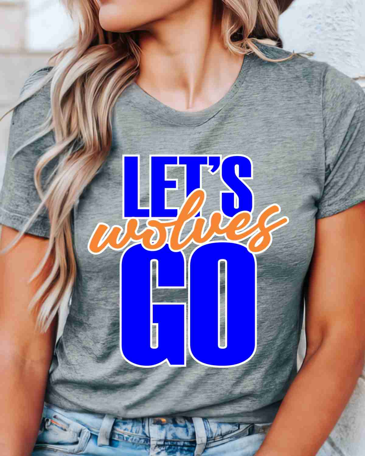 Let's Go Wolves DTF Transfer