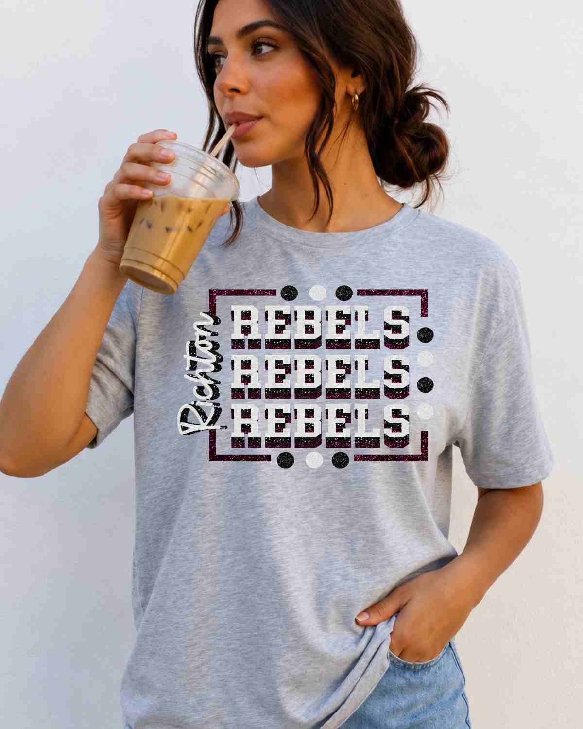 richton rebels dtf transfer_rebels tshirt transfer_rustic grace
