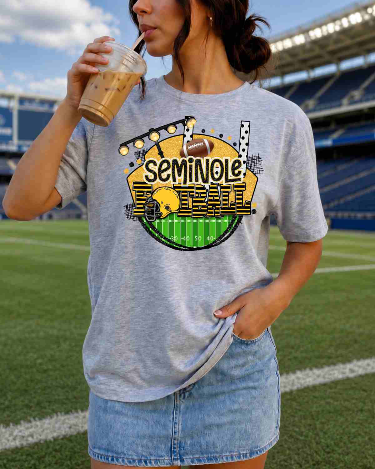 Seminole Football Stadium Circle DTF Transfer