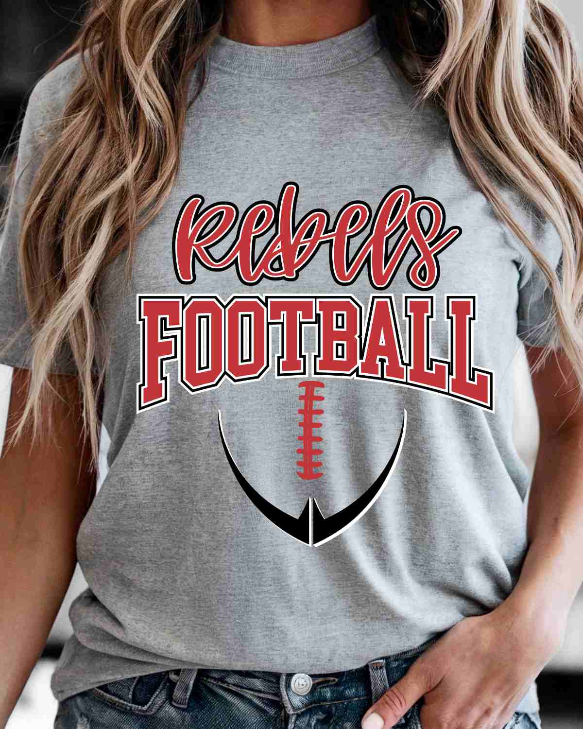 Rebels Half Football DTF Transfer