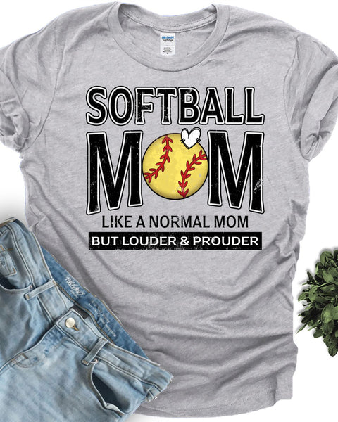 Softball Mom Not Like a Normal Mom DTF Transfer