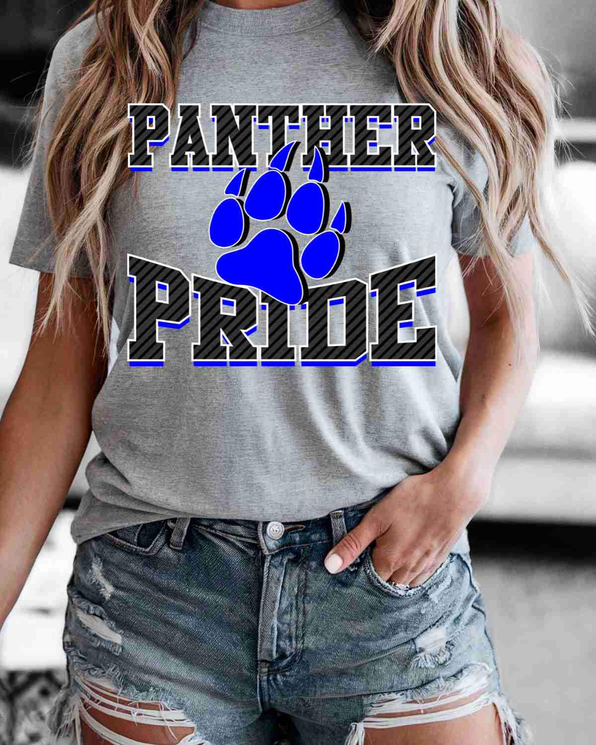 Panther Pride Paw Print DTF Transfer