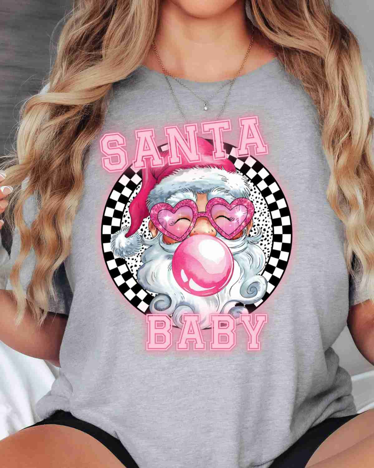 Santa Bubblegum DTF Transfer