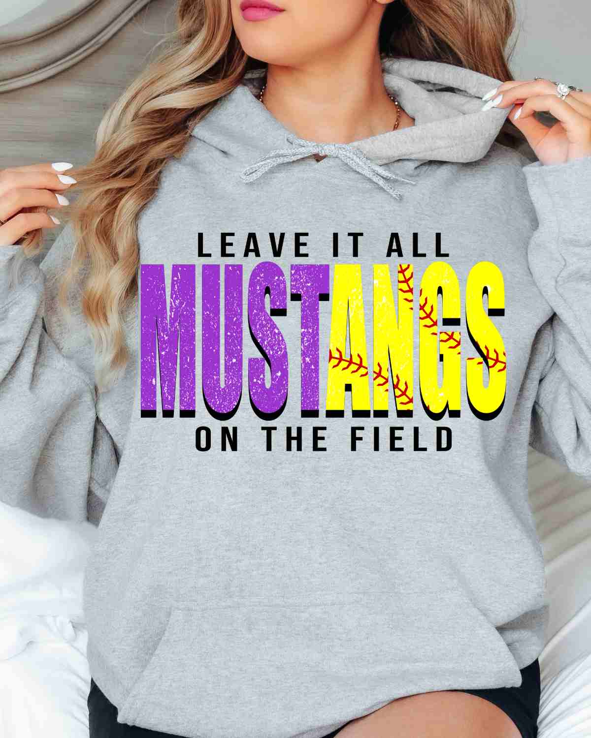 Mustangs Softball Leave it on the Field DTF Transfer